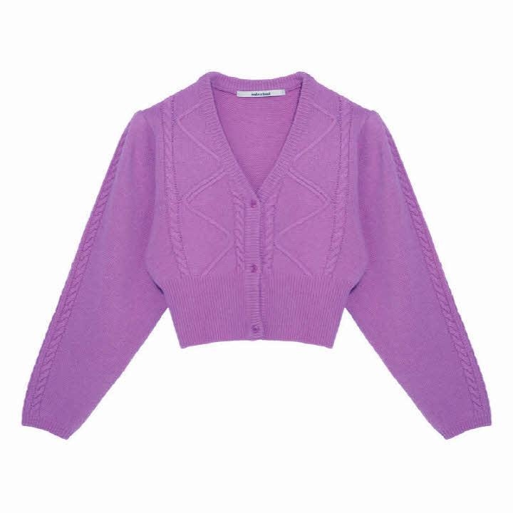 PUFF PEARL CARDIGAN PINK MBBFNT00713