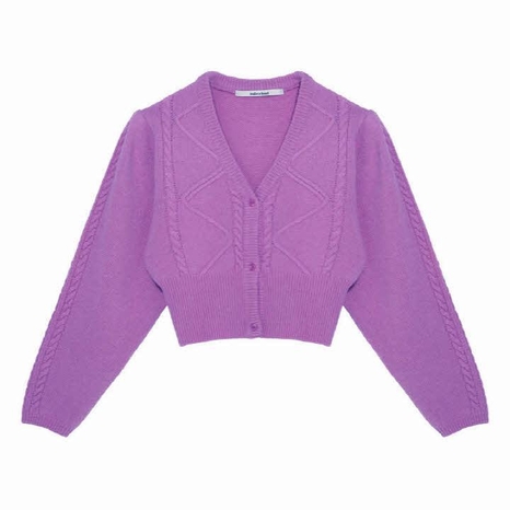 PUFF PEARL CARDIGAN PINK MBBFNT00713