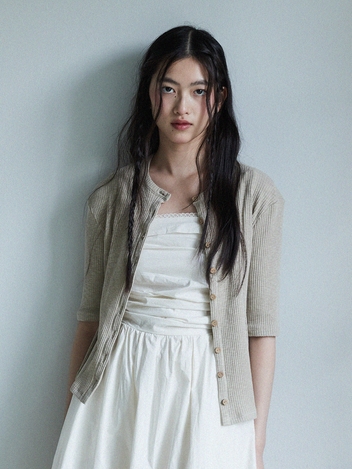 Coconut modal cardigan / Beige