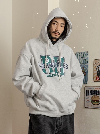 러기드하우스 : 로스엔젤러스 기모 후드티 오트밀