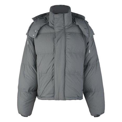 [아미]23FW UJK402 PA0009 087 다운 후드 패딩 그레이
