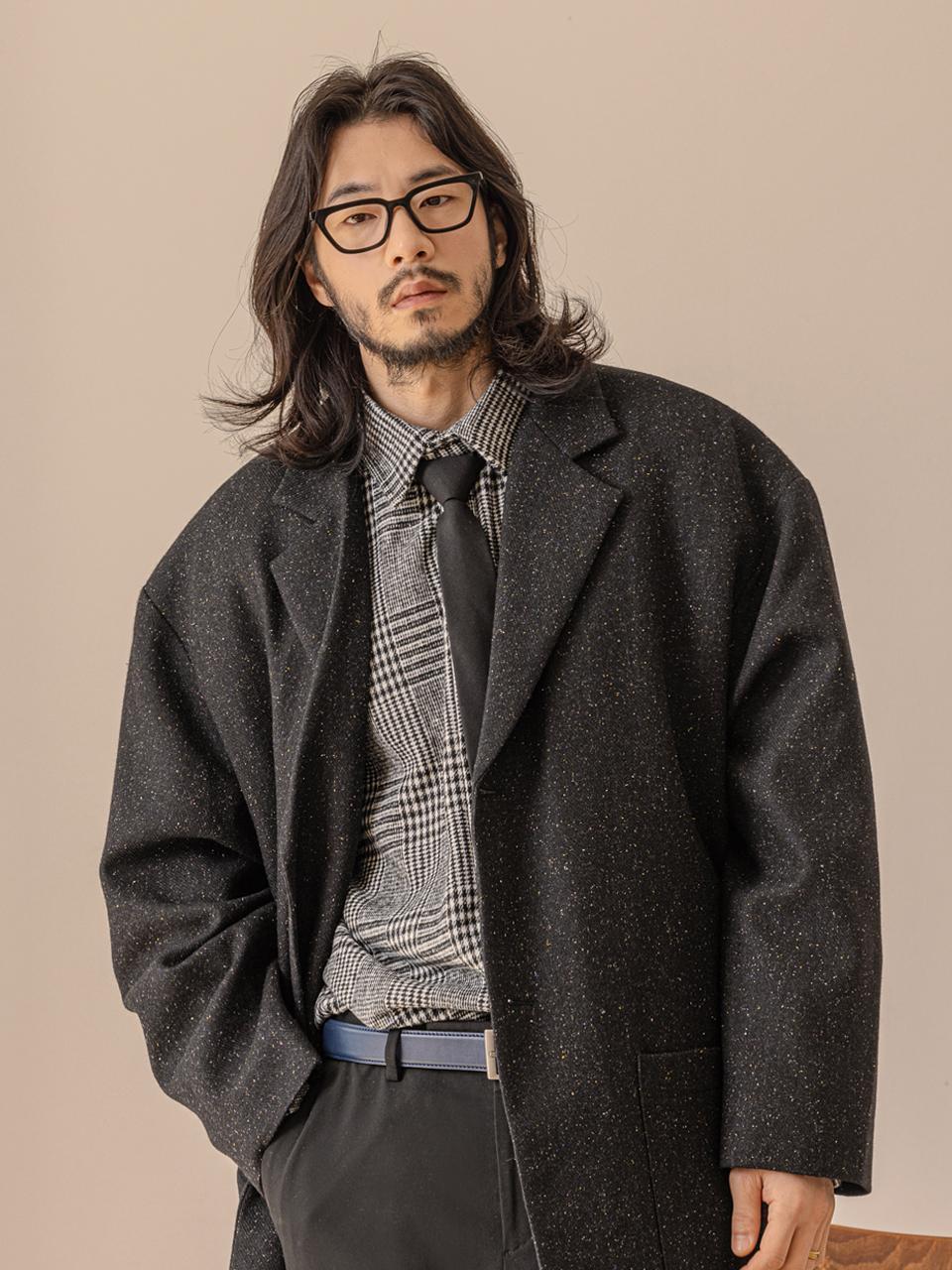 RUGGEDHOUSE | 러기드하우스 : 소프트 피치 글렌 체크 셔츠 블랙 러기드하우스 : 소프트 피치 글렌 체크 셔츠 블랙
