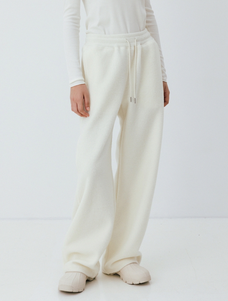 wool banding pants (ivory)