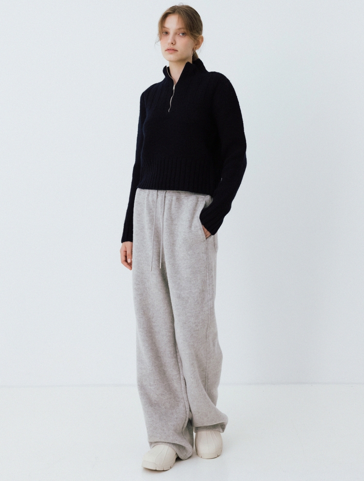 wool banding pants (gray)