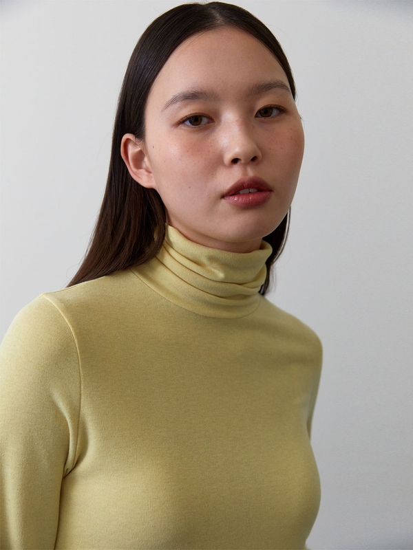 [7차 11월 25일 예약배송] Classic Turtle neck T-shirts (Lemon)