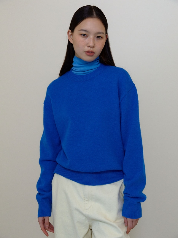 [4차] Classic Turtle neck T-shirts (Sky blue)