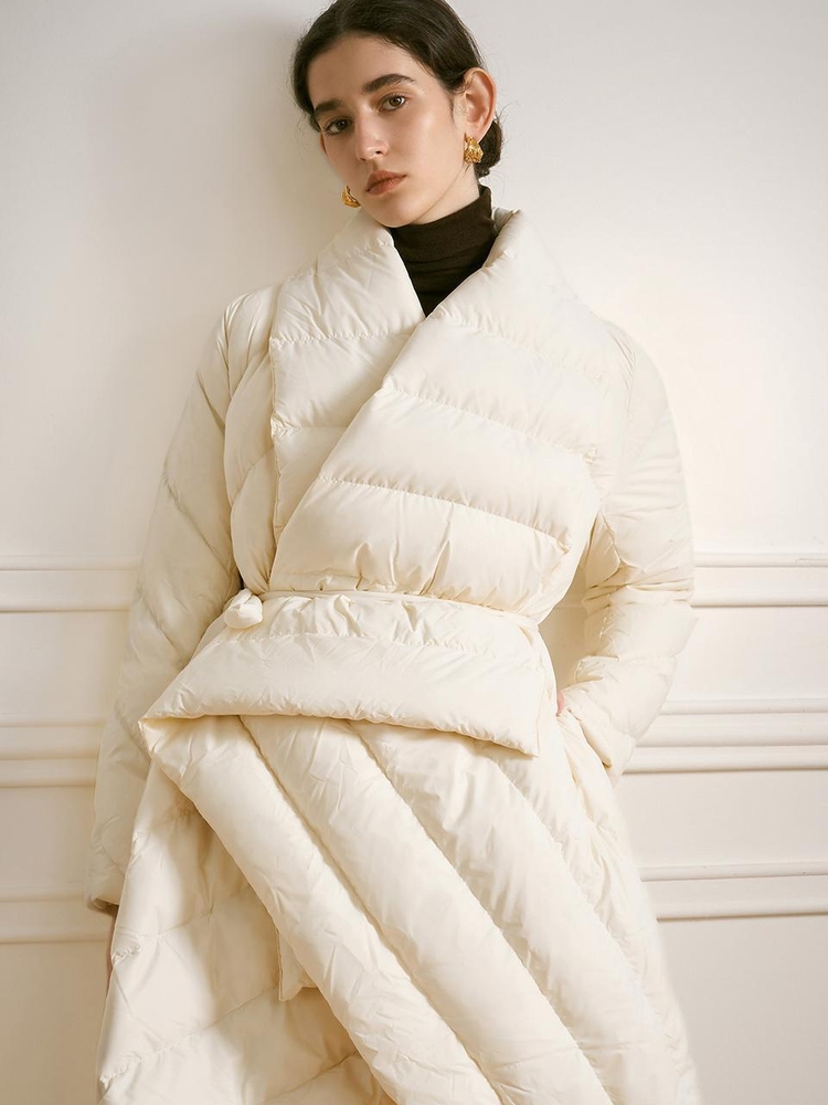 YY_Big quilt duck down jacket_IVORY