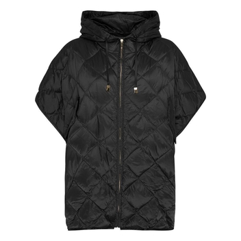 막스마라 23FW TREMAN 퀄팅 후드 케이프 블랙 2397360436 002
