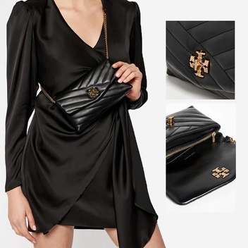 Tory Burch Kira Chevron Chain Wallet 90343 001 토리버치 키라 쉐브론 체인 월렛 크로스바디백
