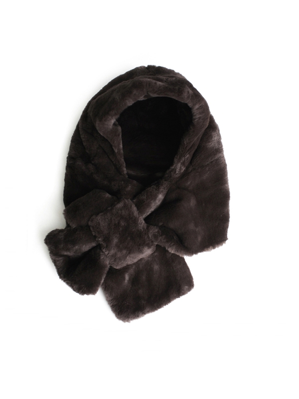 eco fur mink balaclava hood (에코퍼 밍크 후드)