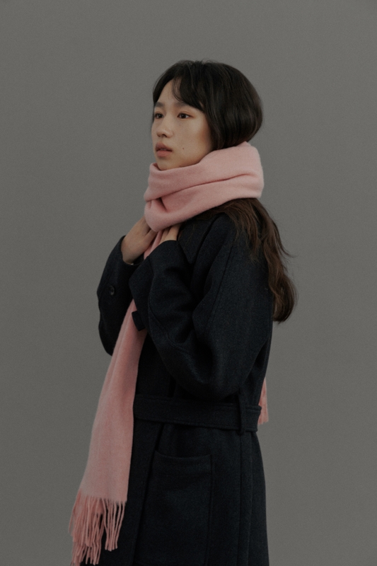 LOVE US U Ramswool Muffler (Pink)