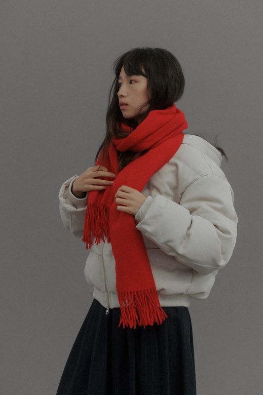 LOVE US U Ramswool Muffler (Red)