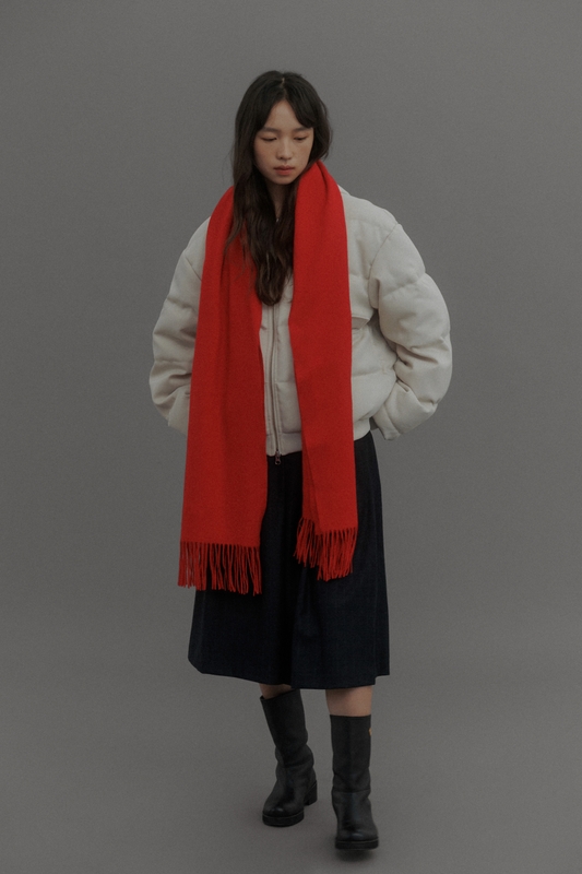 LOVE US U Ramswool Muffler (Red)