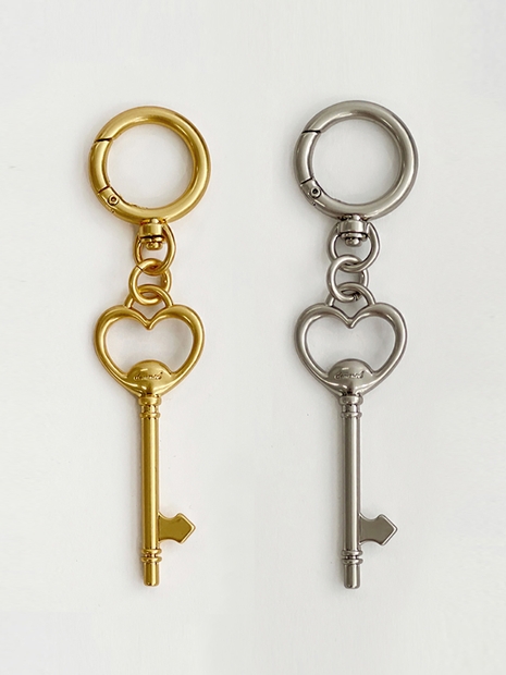 Heart Key Charm_2Colors