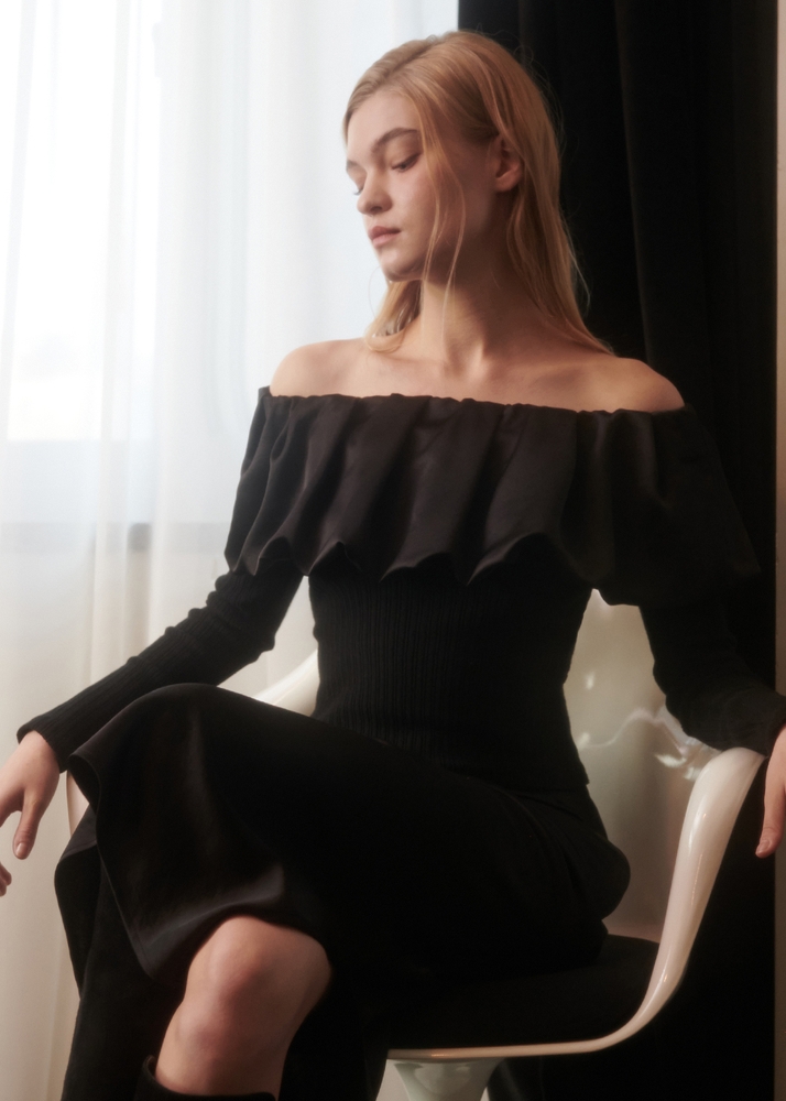 Gigi Off-shoulder Top [Black]