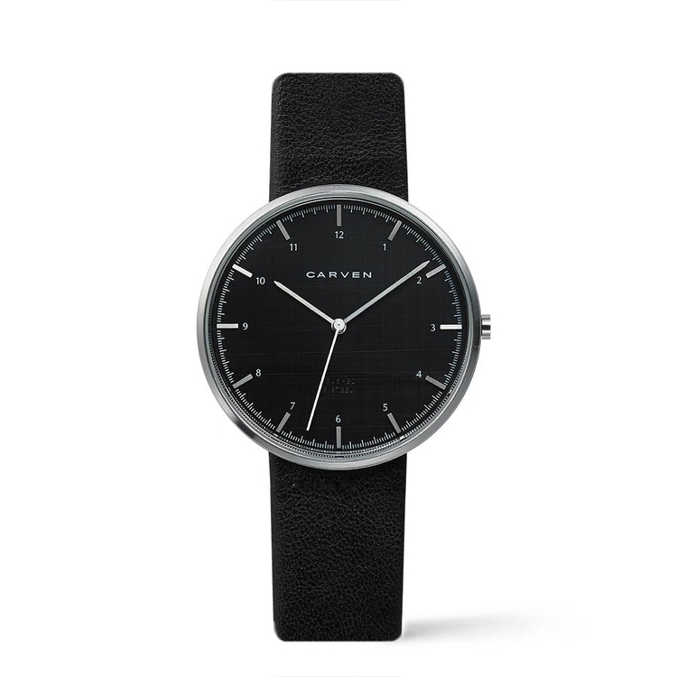 [CARVEN] 남성 가죽시계 CV610-BK/BK(Q)