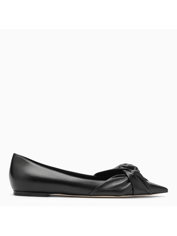 지미추 Jimmy Choo Hedera Flat black leather ballerina HEDERAFLATNAP