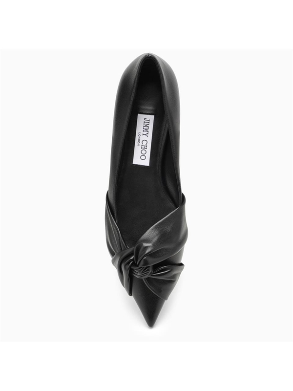 지미추 Jimmy Choo Hedera Flat black leather ballerina HEDERAFLATNAP