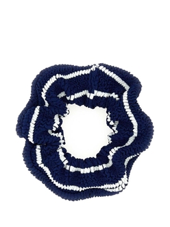 훈자 G HUNZA G CAPPELLI E FASCE PER CAPELLI SCRUNCHIE NAVYWHITE