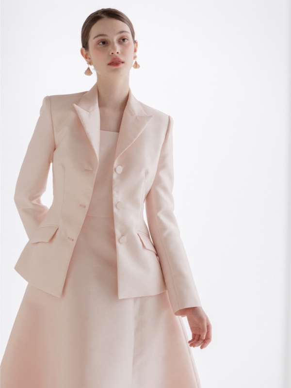 Mikado Tailored Jacket [PEACH]