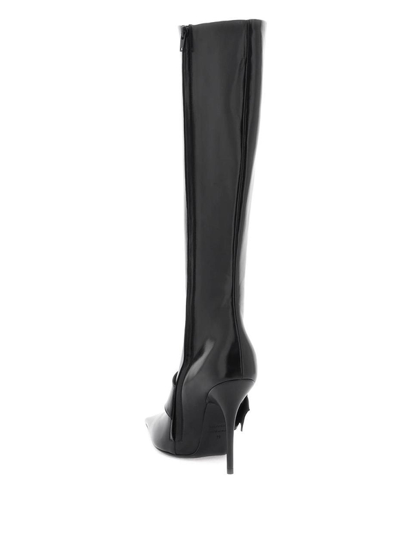 발렌시아가 Balenciaga shiny leather boots with maxi buckle 762299 WBCW2