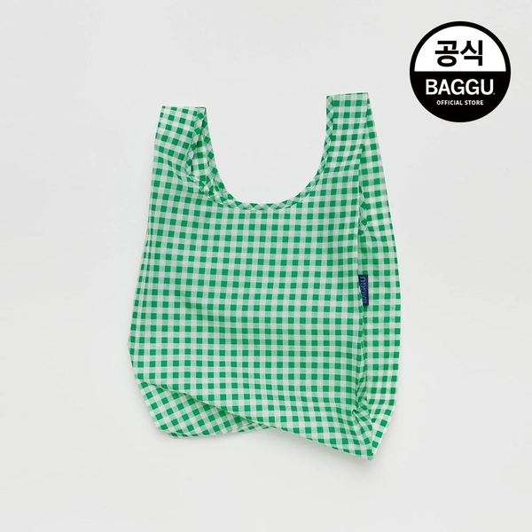 BAGGU 바쿠 베이비 그린 깅엄