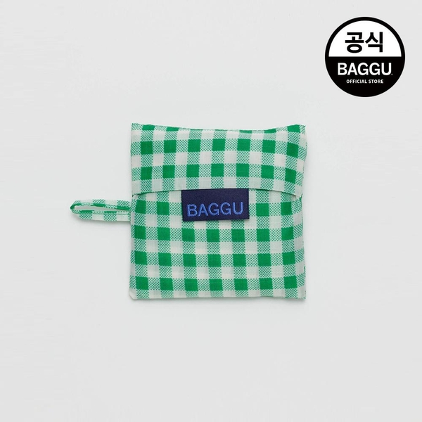 BAGGU 바쿠 베이비 그린 깅엄