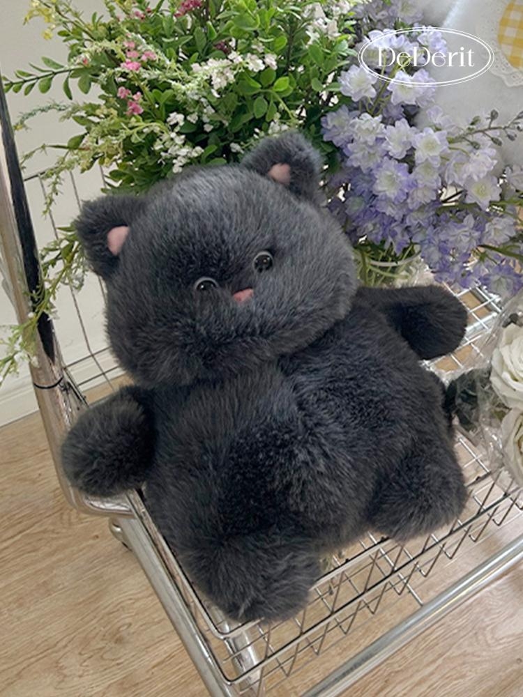 데데리트 뚱냥이 고양이 애착 인형 집들이 우정 커플 쿠션 선물 35cm