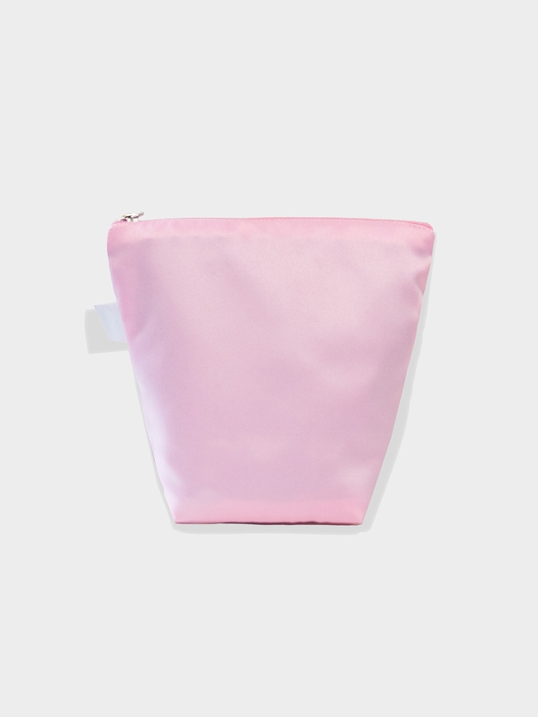 Satin Bow Pouch_pink