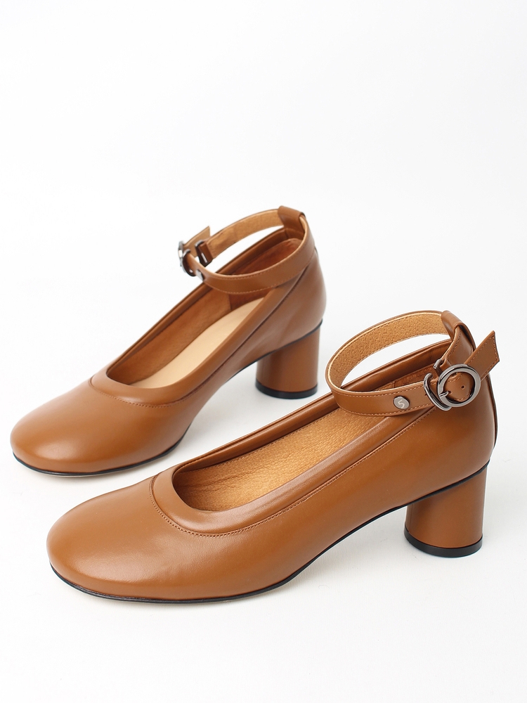 Eloel ornament middle pumps_camel