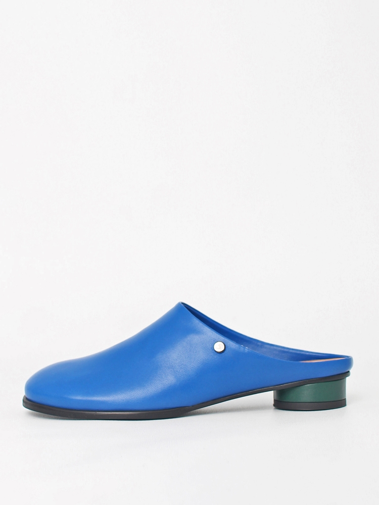 Kkulao round low mules_blue