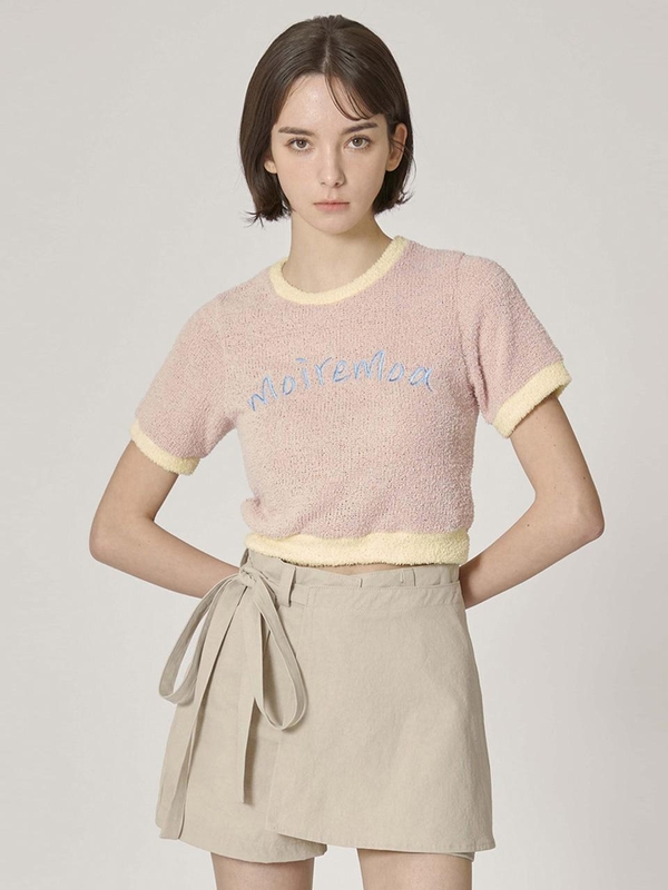 soft candy crop top - pink