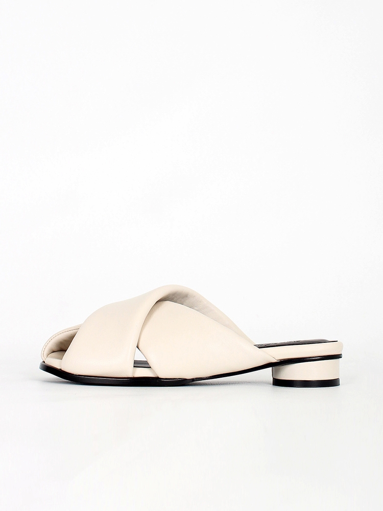 Ongly cushion cross mules_ivory