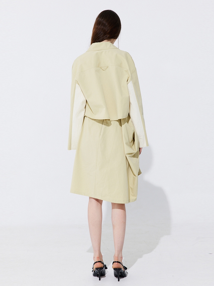 Raw-cut Cotton Jumper_Olive