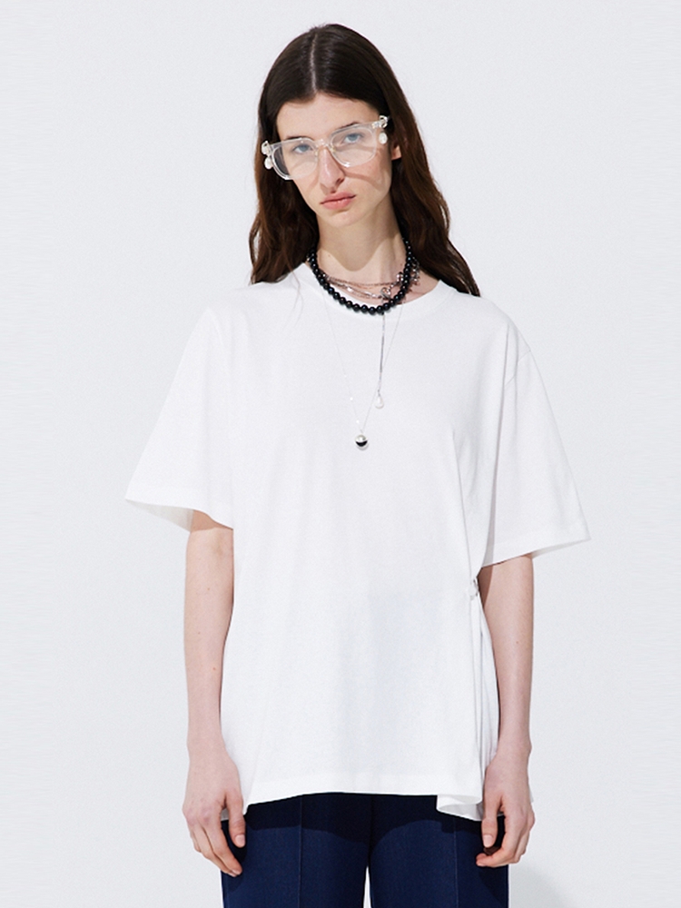 Button Line T-shirt_White