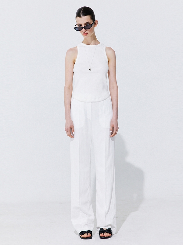 Back Cut-out Sleeveless_Ivory