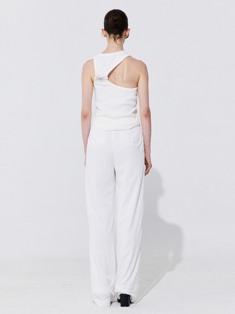 Back Cut-out Sleeveless_Ivory