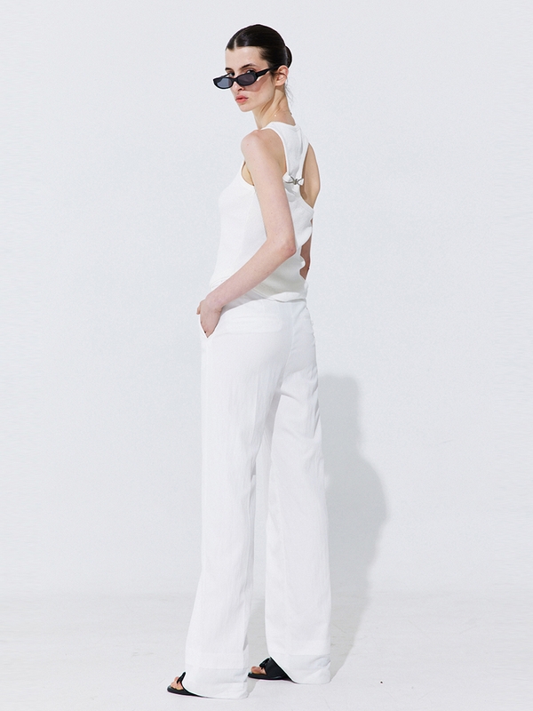 Back Cut-out Sleeveless_Ivory