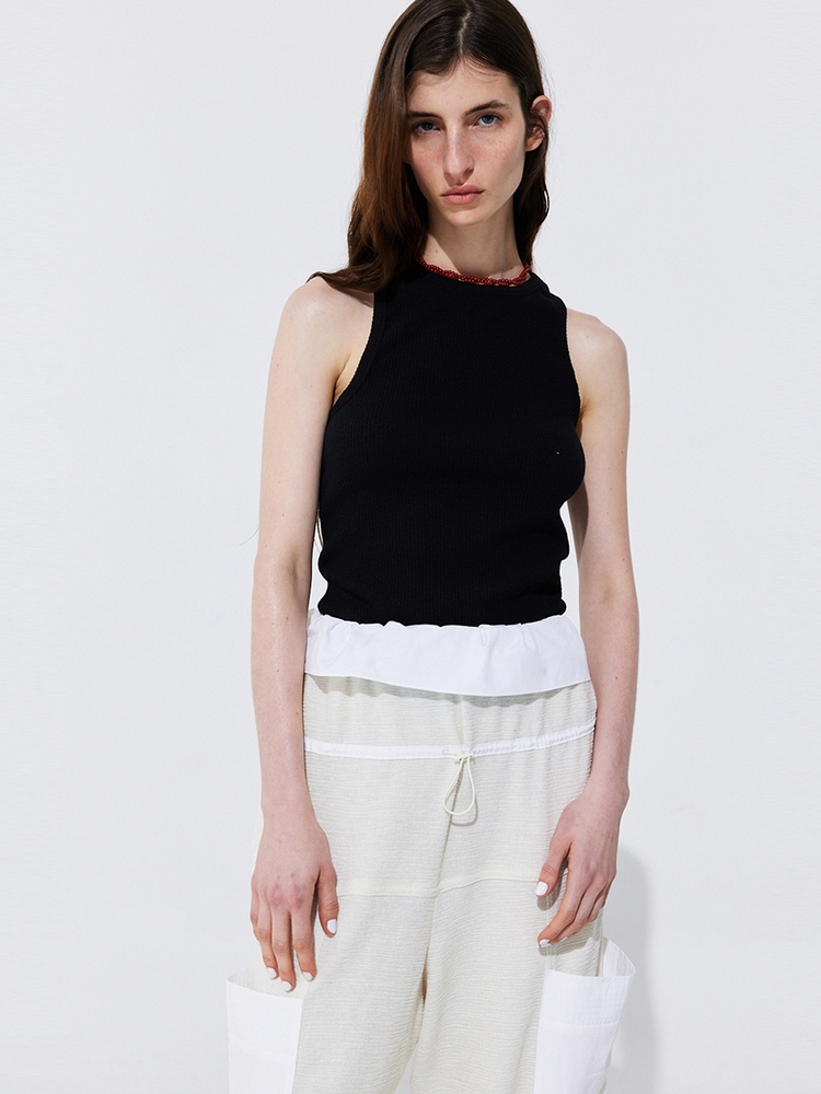 Back Cut-out Sleeveless_Black