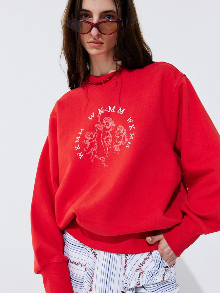 24-Angel Sweatshirt_Red