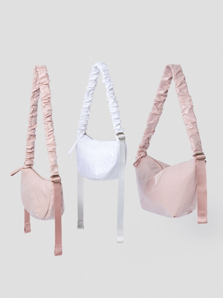 Daily Shirring Bag S Pink Salt