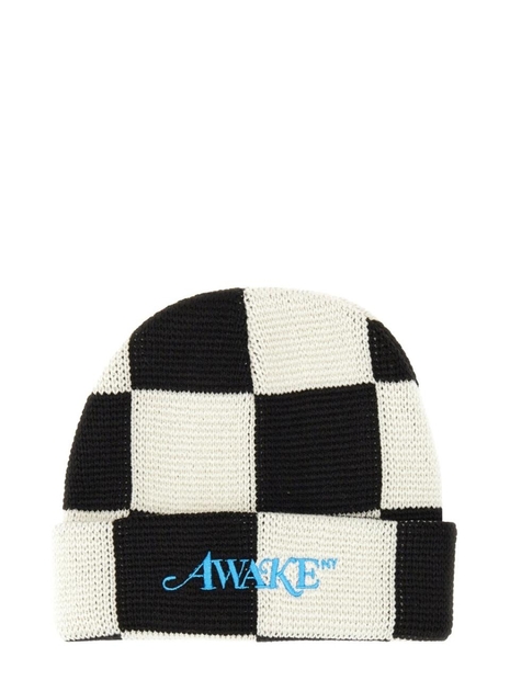 어웨이크 뉴욕 BEANIE HAT WITH LOGO HT004_BLACKMULTI