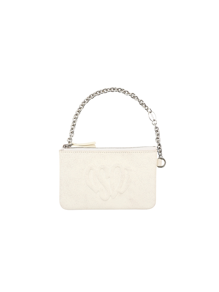 HEART POUCH [VINTAGE WHITE]