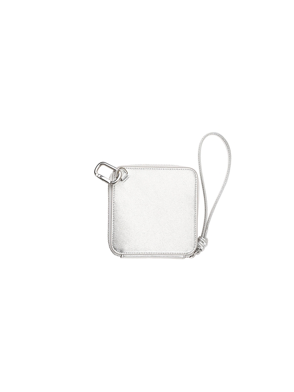 ZIP AROUND WALLET [SILVER]