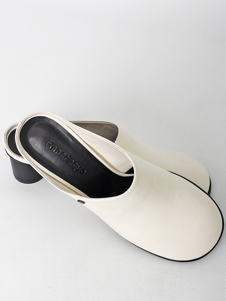 Kkulao round middle mules_ivory