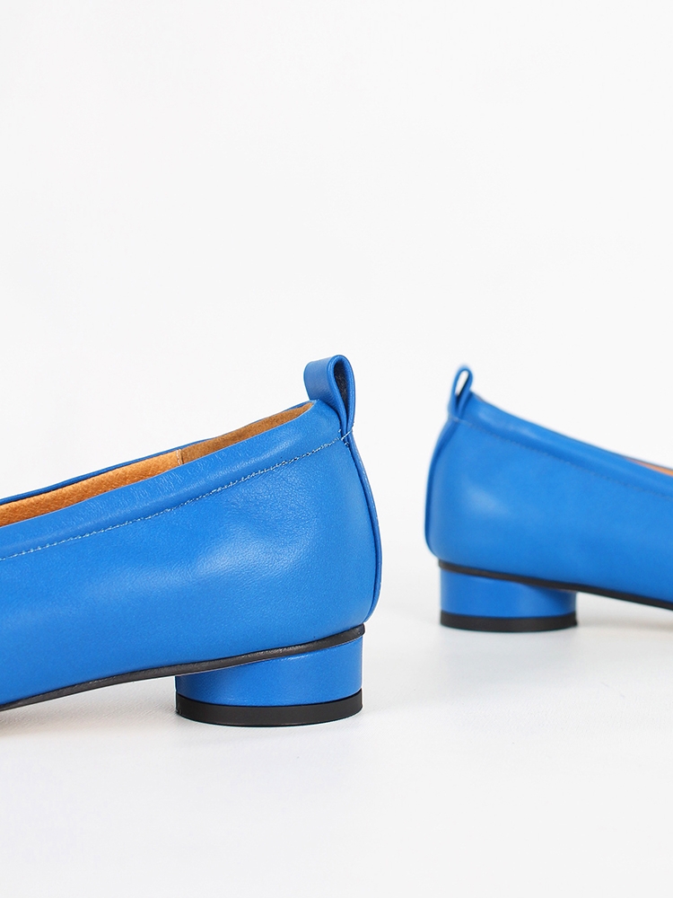 Ngela round toe stopper flatshoes_blue