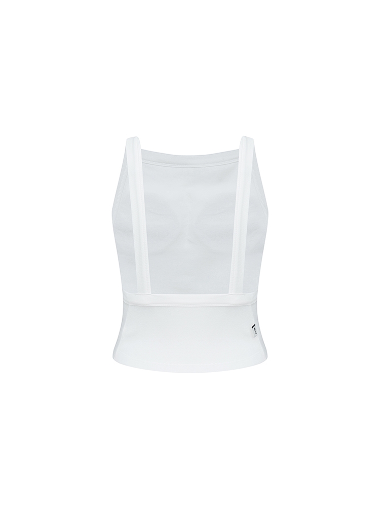 PAD BACKLESS TOP WHITE