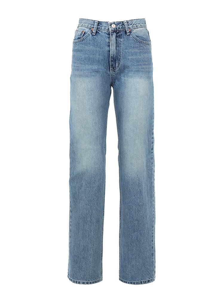 USA HIGH RISE STRAIGHT JEANS LIGHT BLUE