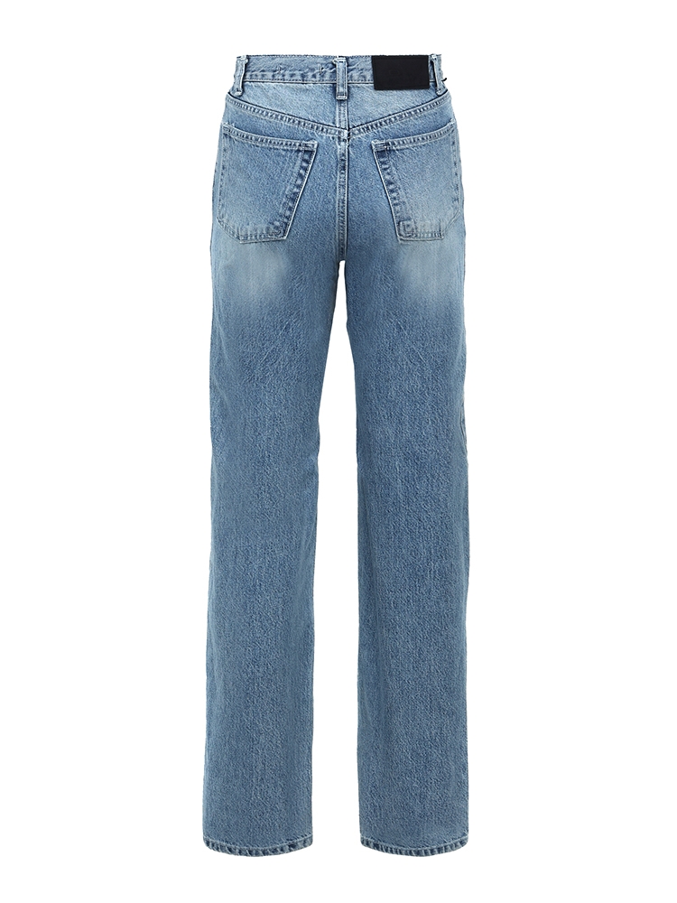 USA HIGH RISE STRAIGHT JEANS LIGHT BLUE