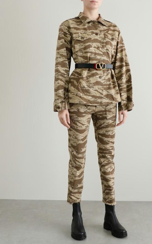 [해외배송] 21SS 닐리로탄 스트레이트 팬츠 285W837 khaki tiger camo